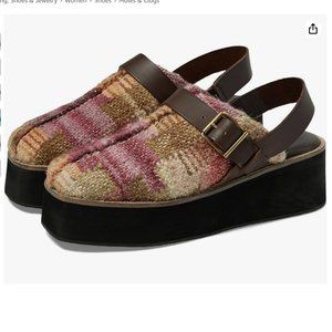 FREE PEOPLE Astrid Platform Mules / Mulberry SZ 8.5